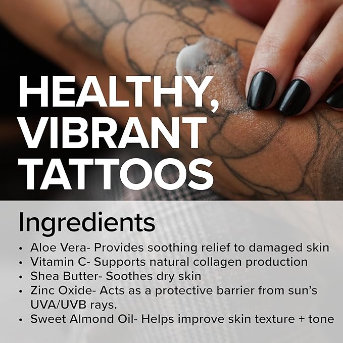 Mad Rabbit Tattoo Care Bundle Kit (3-Piece) Repair Soothing Gel, Enhance Balm & Defend SPF 30 Sunscreen - Full Coverage Tattoo Care Kit for New & Current Tattoos