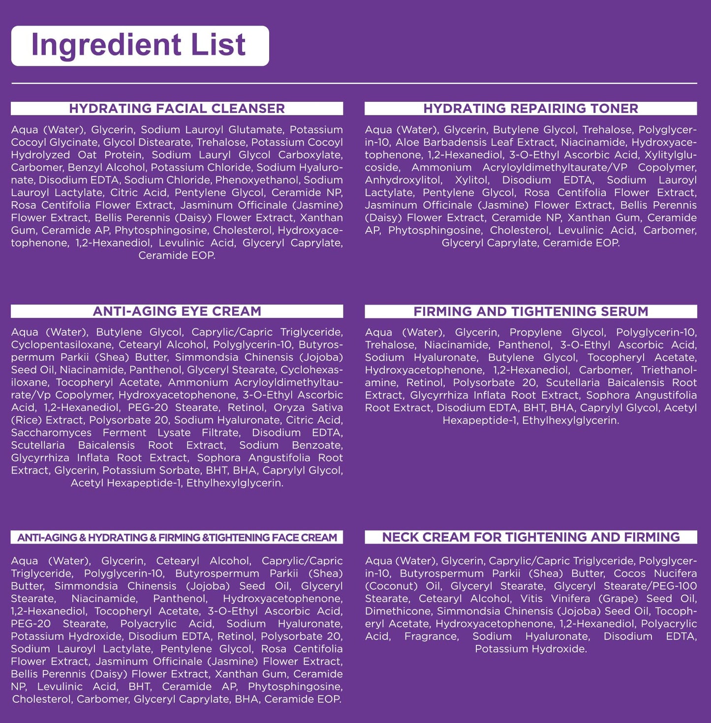 Skin Care Set,Professional Womens Teens Tighten Lift Firm Skincare,Hydrate Anti-Aging Facial Skin Care Routine Kit Travel Gift Set,Birthday Christmas Secret Santa Gifts for Women Teenage Girl Wife Mom