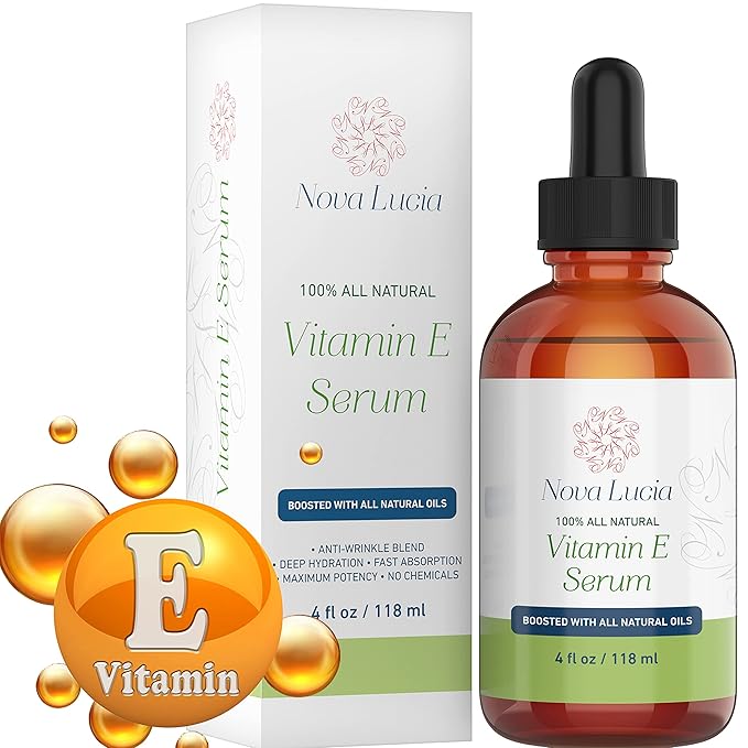 Organic Vitamin E Oil For Skin Face Hair Oil For Hair Growth Acne Scar Treatment Stretch Mark Removal Moisturizer Hair Skin And Nails Vitamins compare with Vitamin E Cream Acne Scar Remover Cream 4 oz