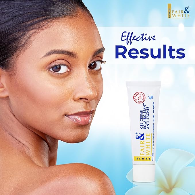 FAIR & WHITE Original Skin Brightening Gel Cream - 30ml / 1floz - For Neck, Face, Armpit, Elbows, Private Areas, Brightening Gel for Uneven Skin Tone