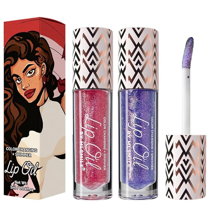 2 Colors Boss Up Color Changing Lip Oil,