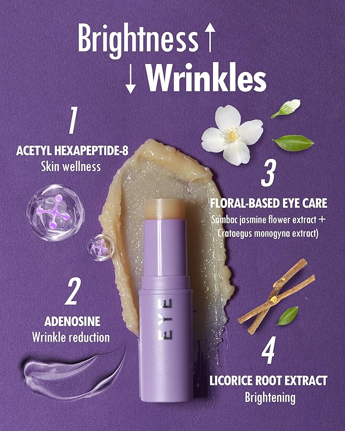 KAHI BALM SERIES - Eye Balm Stick & Moisture | Under Eye Brightener & Glow | Hydrating Stick & Multi-Purpose Korean Cream Dark Circles & Fine Lines (0.32 oz)