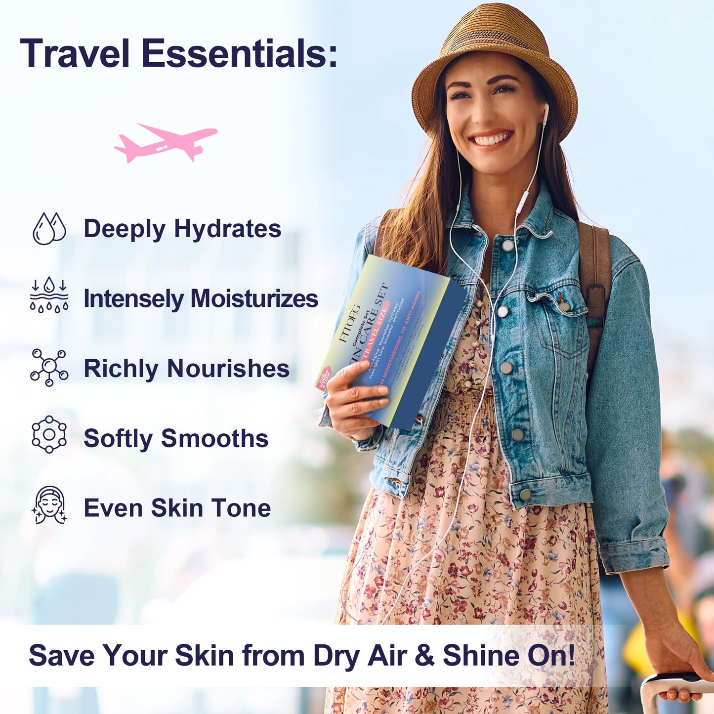 Skin Care for Teens,Gentle Hydrating Skin Care Set Kit with Clean Ingredients,Daily Facial Skincare Set for Teens Kids Women,Skincare Gift Set for Teenage Girls Women Travel Size Toiletries Essentials