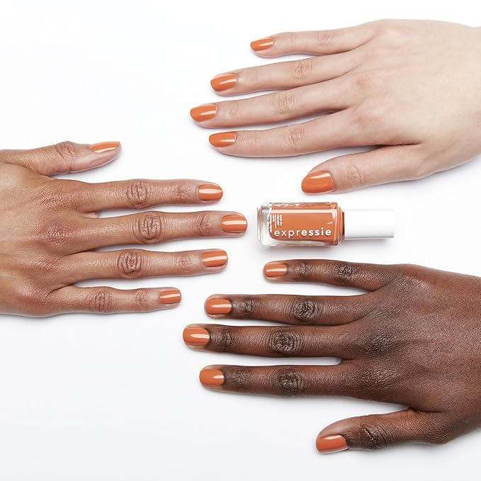 Essie expressie, Quick-Dry Nail Polish, 8-Free Vegan, Coral Vegan,