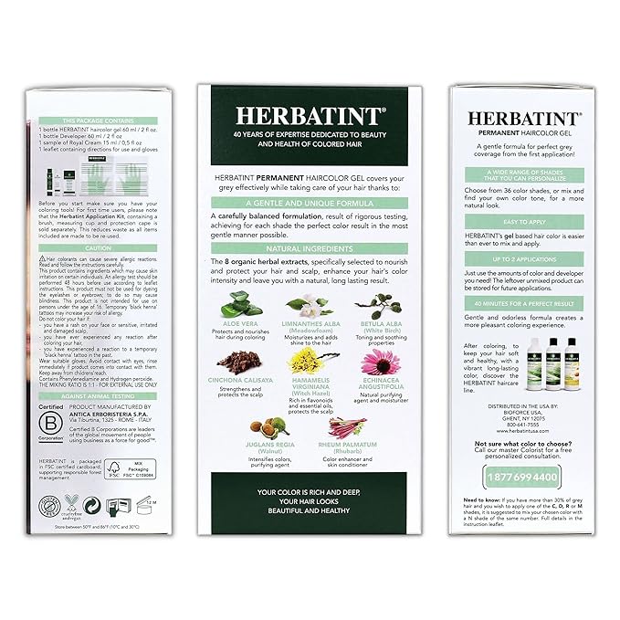 Herbatint Permanent Haircolor Gel, FF3