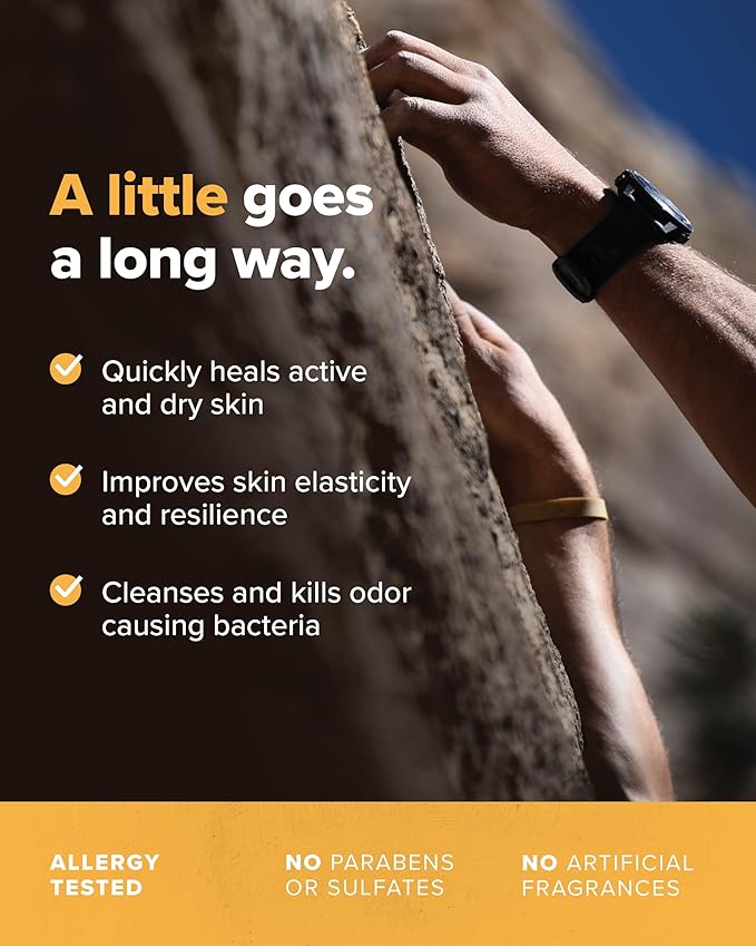 Friction Labs Athletic Hands - Daily Restorative Hand Cream for Active & Dry Skin - Derm Tested Non-Greasy Shea Butter Improves Elasticity & Resilience - Hand Salve for Athletes - Eucalyptus Scent