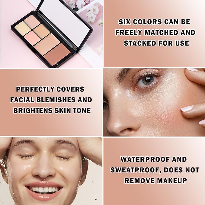 Cream Color Correcting Concealer Makeup Palette Cream Foundation