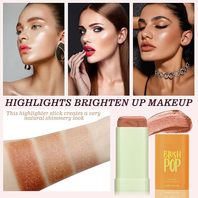Highlighter Makeup Stick - Blush Highlighters Makeup Stick