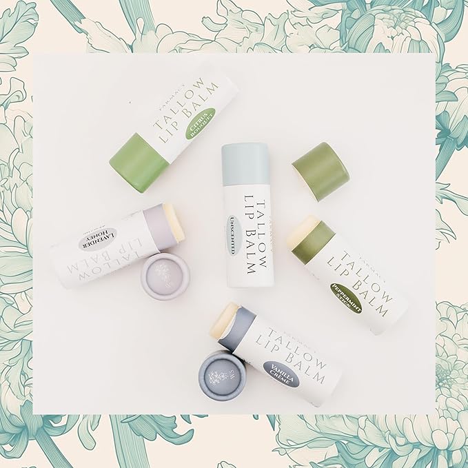 Organic Tallow Lip Balm (Unscented) from