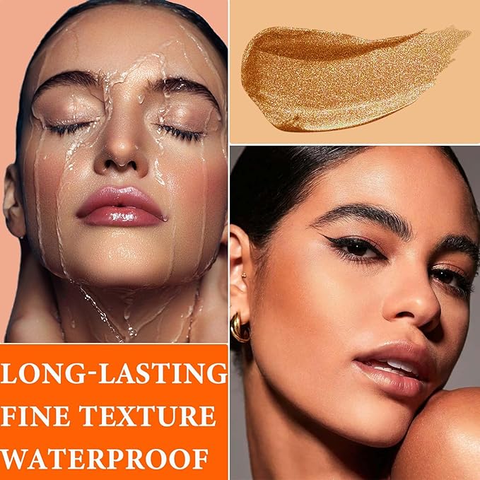 Cream Contour Sticks,Smooth Shimmer Highlighter Makeup Stick,Lightweight Multi for Women(#03)