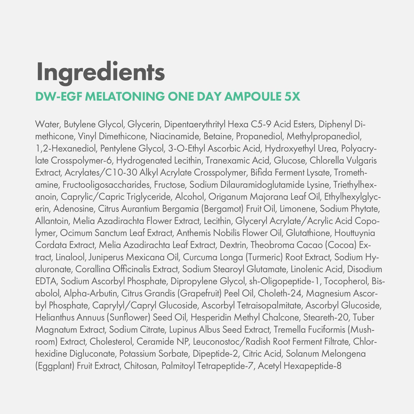 Easydew DW-EGF Melatoning Ampoule 5X - Hydrating Dark Spot Serum with Niacinamide & Glutathione for Uneven Patches - Fast Absorbing Day & Night Ampoule Korean Skin Care (Pump 0.27 fl oz, EGF 5X)