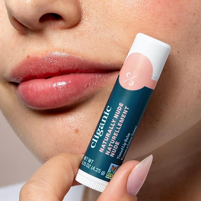 Cliganic Tinted Lip Balm - Non-GMO,