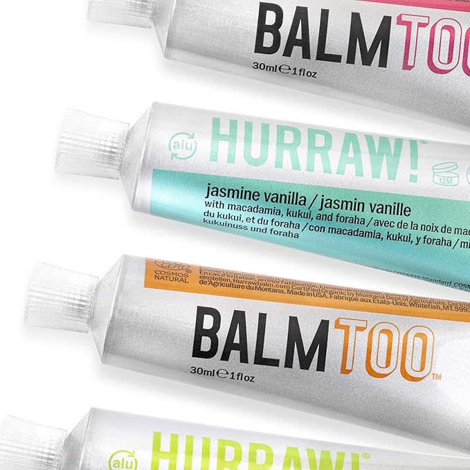 Hurraw! Balmtoo Squeezable Balm, Lavender Rose: