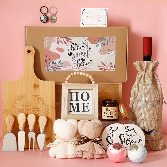 House Warming Gifts New Home, Housewarming Gift Ideas for Women, New Apartment Housewarming Baskets, Welcome Basket, Closing Gifts for Home Buyers