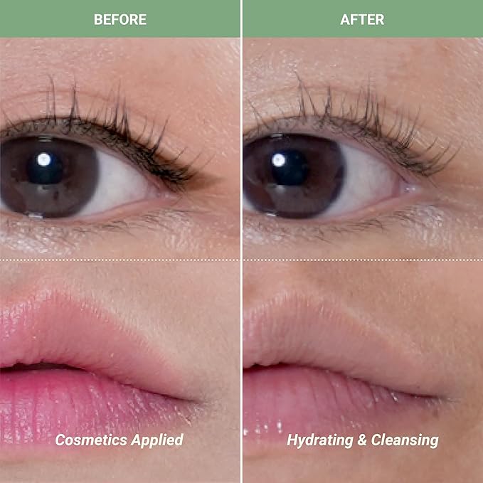 Meebak Cica Cleansing Water Pads | Makeup Remover Pads | Face Cleansing Wipes | Exfoliation Toner Pad | Hydrating & Toning for Sensitive Skin - 80ct