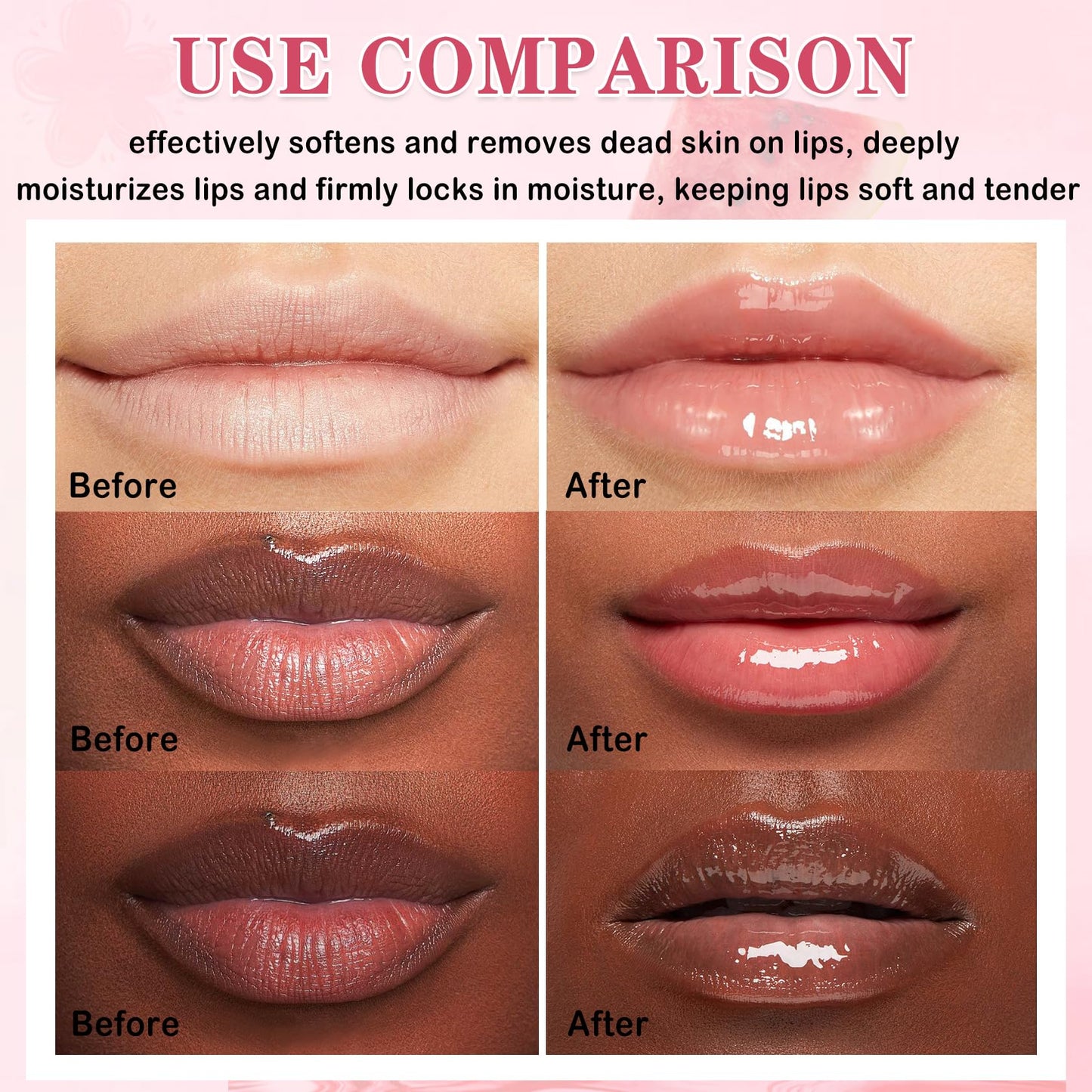 LZXLUKGIR 4PCS Lip Scrub and Mask Set,Strawberry and Honey Pot Lip Balm,Reduces Lip Lines Lip Exfoliator Scrub and Moisturizer,Repair Beebalm Lip Balm and Lip Scrub Set,Lip Mask Overnight