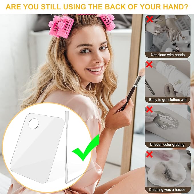 Acrylic Cosmetic Makeup Palette, Makeup Mixing Tray