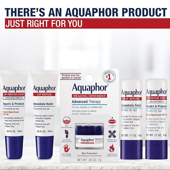 Aquaphor Lip Repair Stick with Sunscreen, Oz