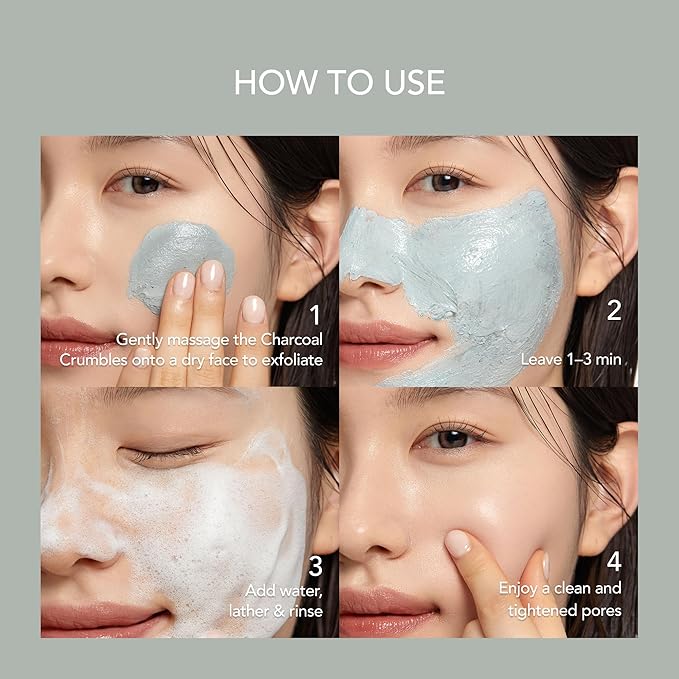 WHIPPED Cookie Clay Mask Cleanser - Charcoal Clay Deep Face Mask with Collagen - Natural Exfoliation, Pore Minimizer, Vegan Korean Skincare 6.0 fl. oz