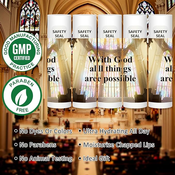 DMSKY 60 Lip Balm Bulk, Christian God