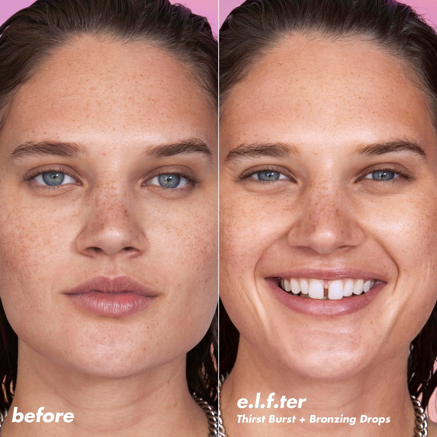 e.l.f. SKIN The Hottest Drops Duo, Holy Hydration! Thirst Burst & Bronzing Skincare Set, For A Dewy, Sun-Kissed Look, Vegan & Cruelty-Free