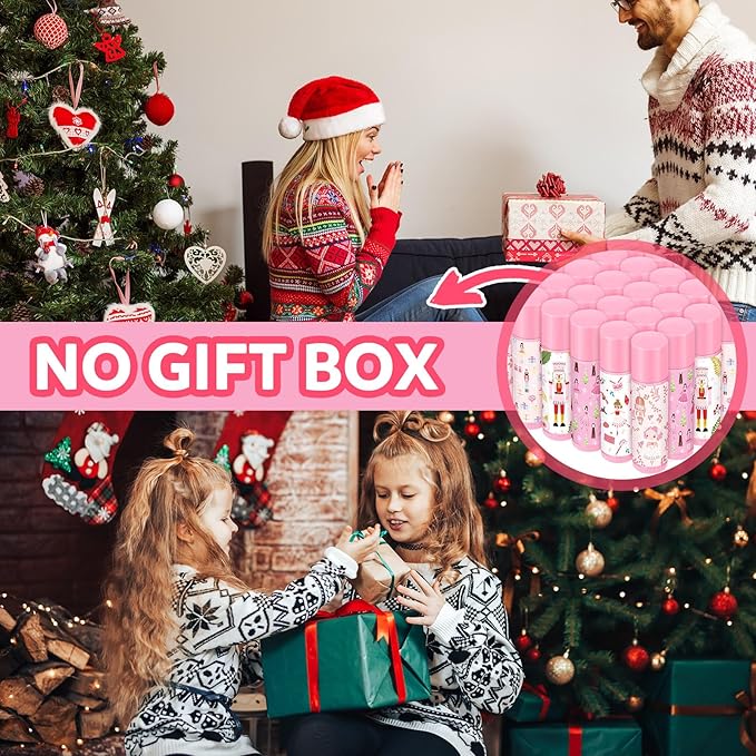 Dunzy 50 Pcs Christmas Lip Balm Stocking