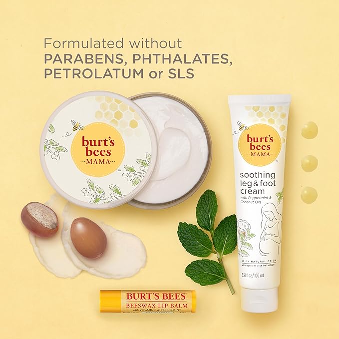 Burt's Bees Pregnancy Essentials Gifts Set, Nourishing