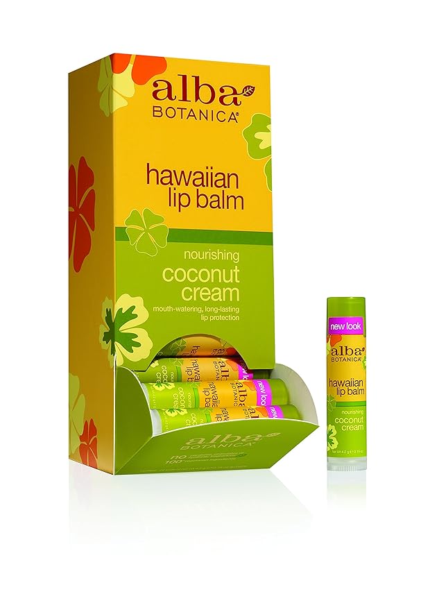 Alba Botanica Coconut Cream Lip Balm,
