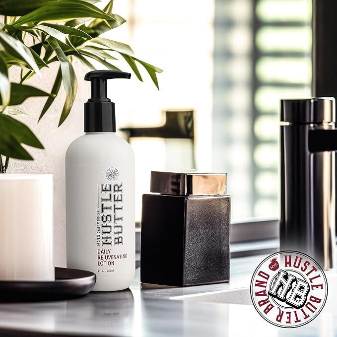 Hustle Butter Tattoo Aftercare - Daily Moisturizing Lotion - Naturally Derived Vegan Cruelty Free - Everyday All Over Use for Tattoos - 9 fl oz