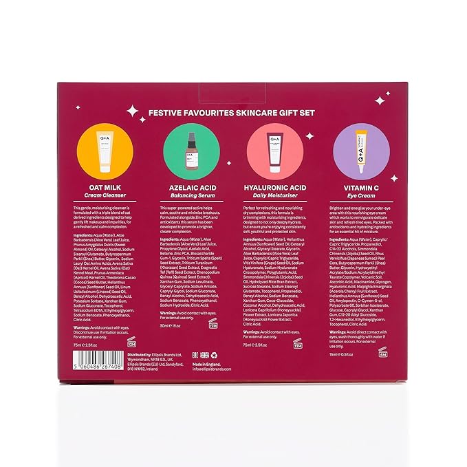 Q+A Festive Favourites Gift Set, containing