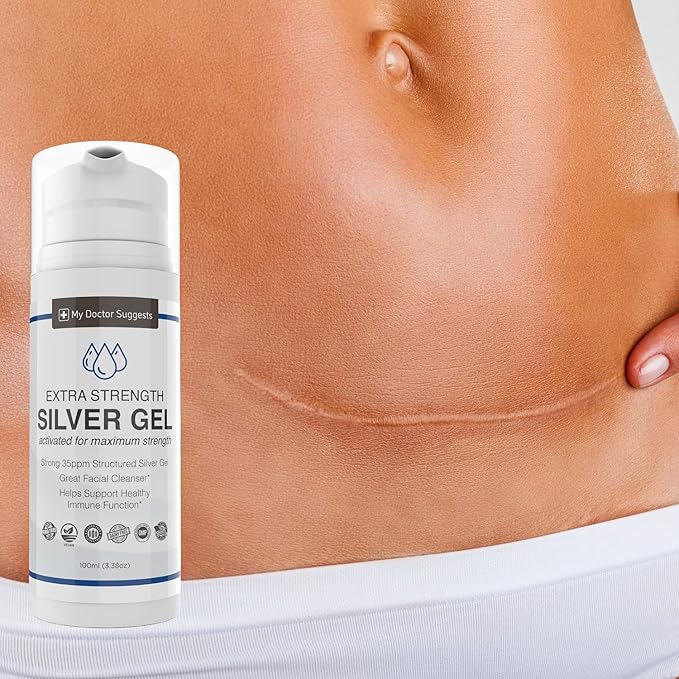 Colloidal Silver Gel Extra Strength - 35ppm Activated Colloidal Silver Gel for Maximum Potency - Made in USA - Structured Formula in a Convenient 4 Pack