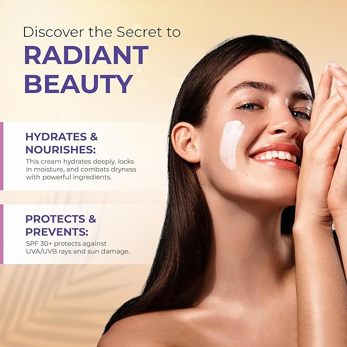 DD Cream Face Moisturizer SPF 30+ – Daily Defense with Hyaluronic Acid, Collagen & Peptides – Lightweight, Fragrance-Free, Reef Safe – 1.7 fl oz (1.7, Women)