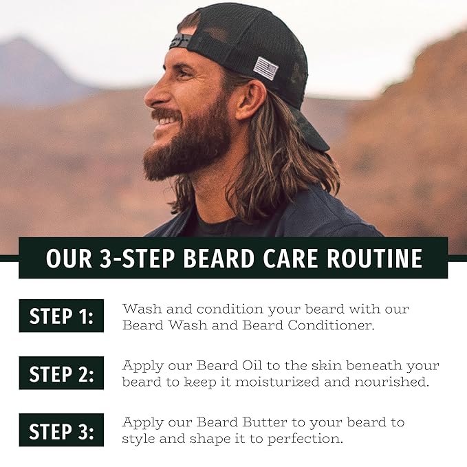 Live Bearded Beard Wash, 8 fl oz - Water-Based Face Cleanser with All-Natural Ingredients for a Gentle, Deep Clean - Made in the USA | American Scent - Cedar, Vetiver, Bergamont