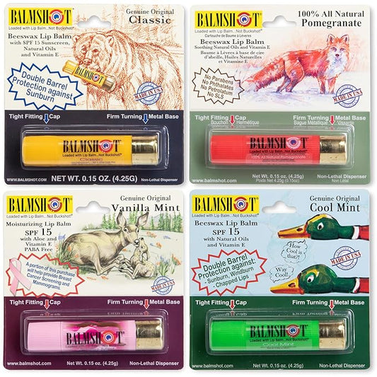 BALMSHOT Lip Balm 4 Pack