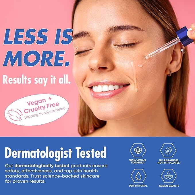 Hyaluronic Acid Face Serum – Dermatologist-Tested, Anti-Aging, Hydrates, Smooths & Plumps Skin – Clean Korean Skin Care – Vegan, Natural Beauty – 1.35 Fl. Oz