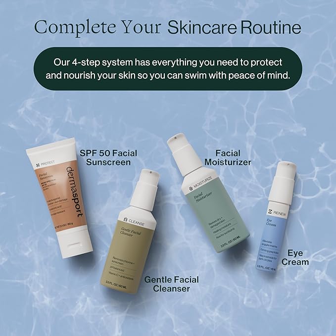 Dermasport Gentle Facial Cleanser for Athletes- Moisturizing Face Wash Fragrance & Paraben-Free - Travel Size Face Wash 2 fl oz.