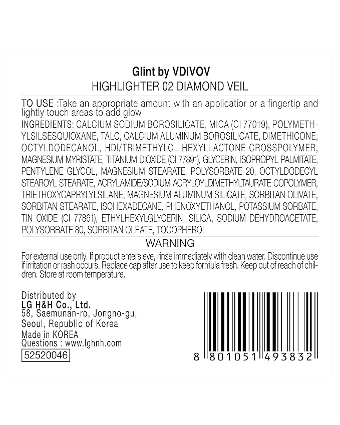 Glint Dewy Highlighter (Diamond Veil, 0.08oz) - Luminous 0.08oz