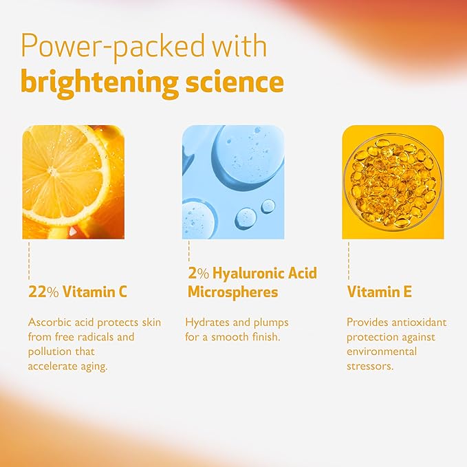 INDEED LABS c24 Vitamin Cream Combined Serum & Moisturizer with Ascorbic and Hyaluronic Acid to Repair and Restore Skin, 30 ml