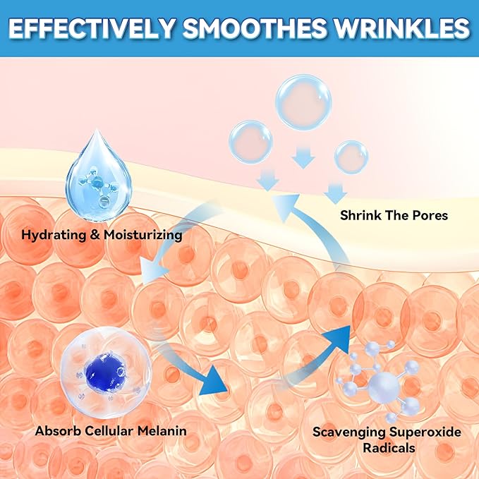 Anti Wrinkle Patches for Face Overnight, Moisturizing Masks Skincare for Smile & Forehead Lines Remover, 12 Packs