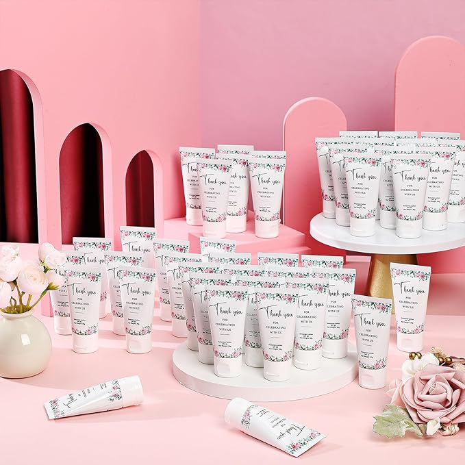 72 Pcs Mini Sunscreen Bulk for Summer Party Wedding SPF 30 Water Resistant Sunscreen Lotion Bulk 1oz Travel Size for Thank You Gifts Summer Party Wedding Supplies(Floral)