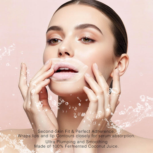 STARSKIN Dreamkiss 2x5g, Hydrating & Plumping Bio-Cellulose Lip Mask, Anti Wrinkle Patches for Lip, Evens Fine Lines & Wrinkles
