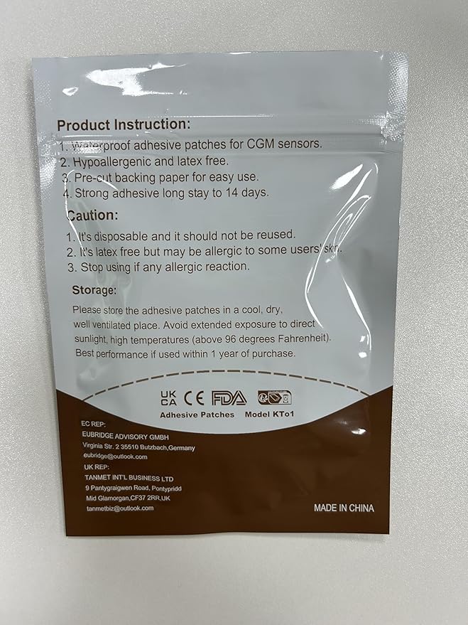 G7 Adhesive Patches Waterproof 20 Pack Overpatch for G7 & Stelo Flexible CGM Tape Hypoallergenic & Latex-Free Stelo Overlay Patch for 10-15 Days Long Stay Without Glue in The Center, Black
