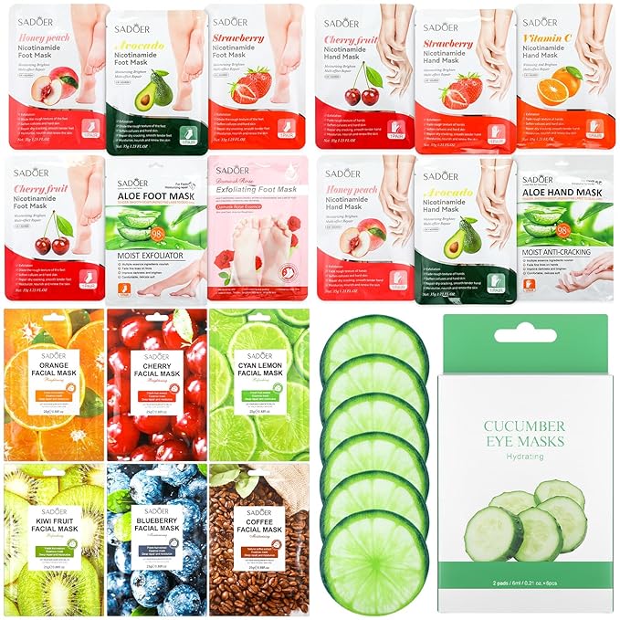 24 Pcs Fruits Beauty Facial Hand Cooling