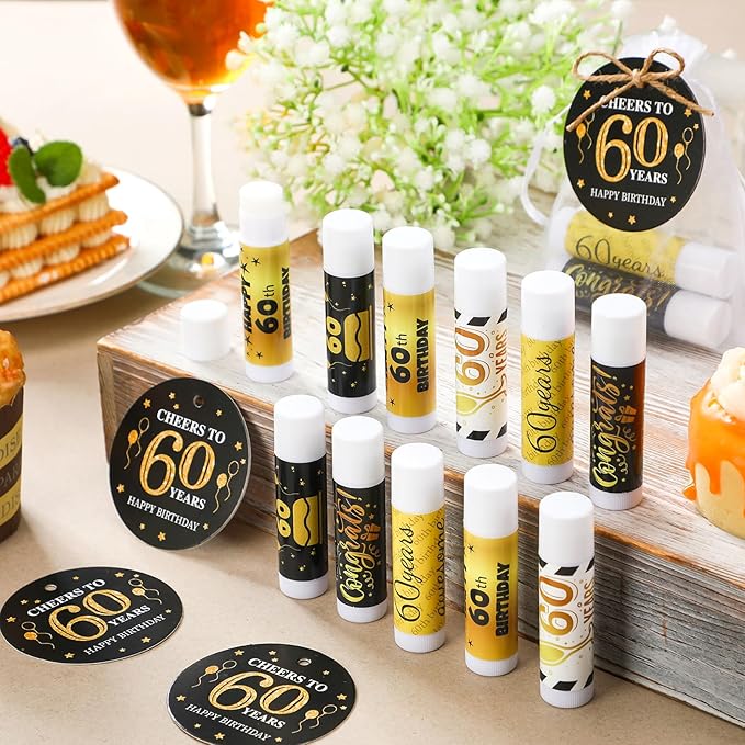50 Sets 60th Birthday Favors Lip