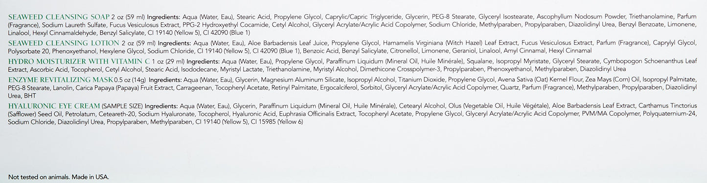 IONSGAKO 5PCS Vitamin C Skin Care Set for Teenage Girls Face Hydrating Skincare Gift Set for Women Travel Size Skin Care Kit with Cleanser, Toner, Face Serum, Eye Cream, Face Cream