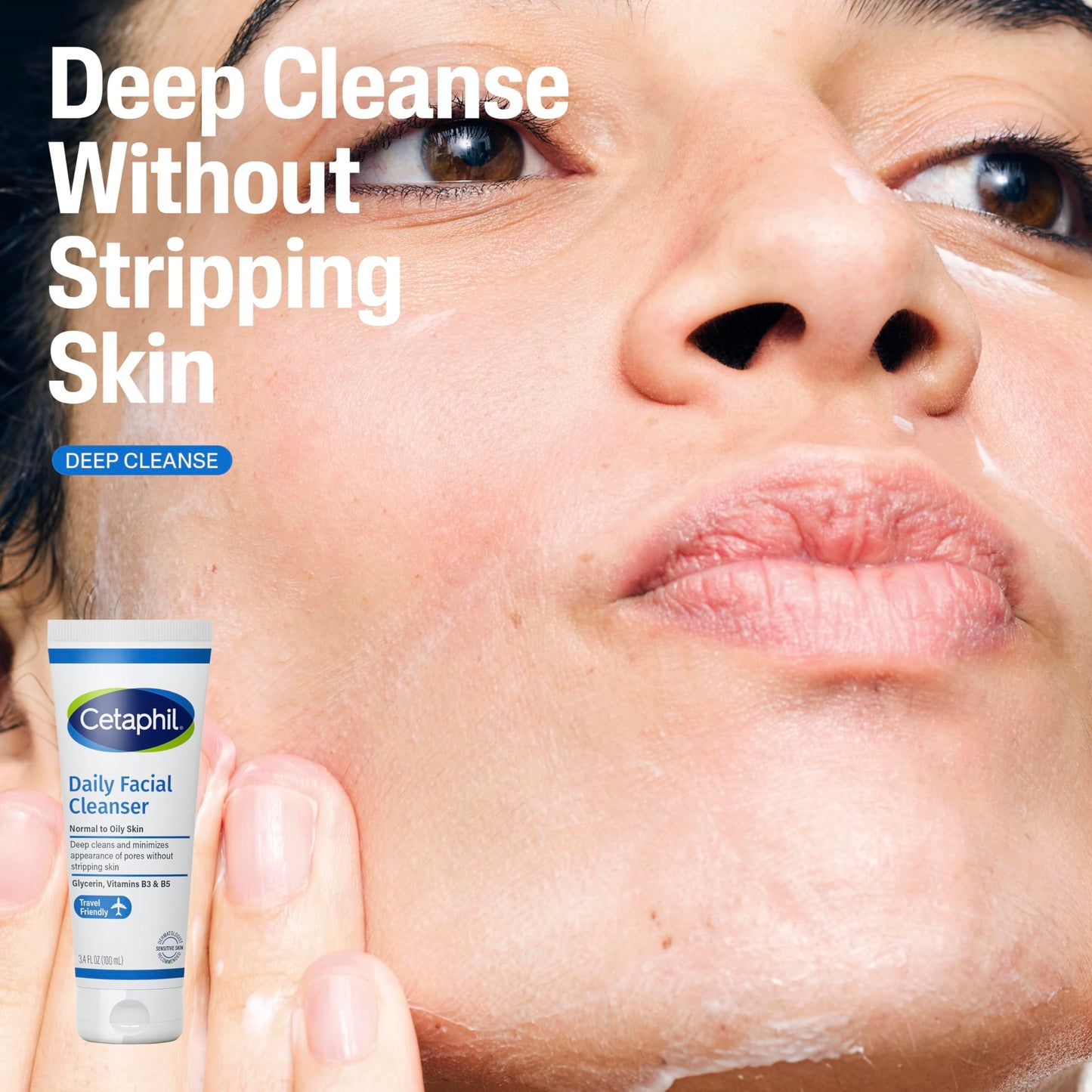 CETAPHIL Skincare Gift Set & Travel Companion for Sensitive Skin | Gentle Skin Cleanser, Daily Facial Cleanser, 2 x Moisturizing Lotion | TSA Approved | Dermatologist Recommended Brand