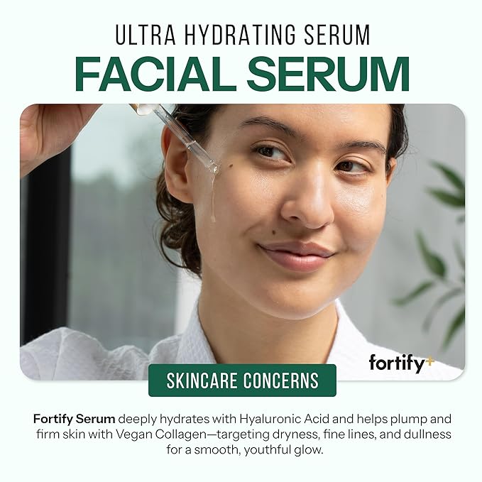 Hyaluronic Acid Face Serum with Collagen - 3-in-1: Detox, Treat, Boost - Dermatologist Tested, Ultra Hydrating, Anti-Aging & Protecting - Clean Beauty, Korean Skin Care - 50ML/1.7oz