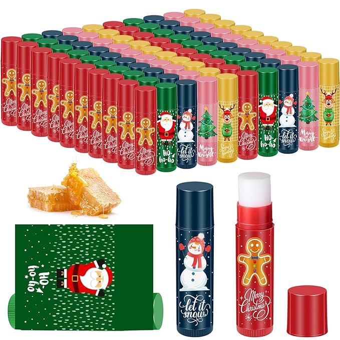 100 Pcs Christmas Lip Balm Lip