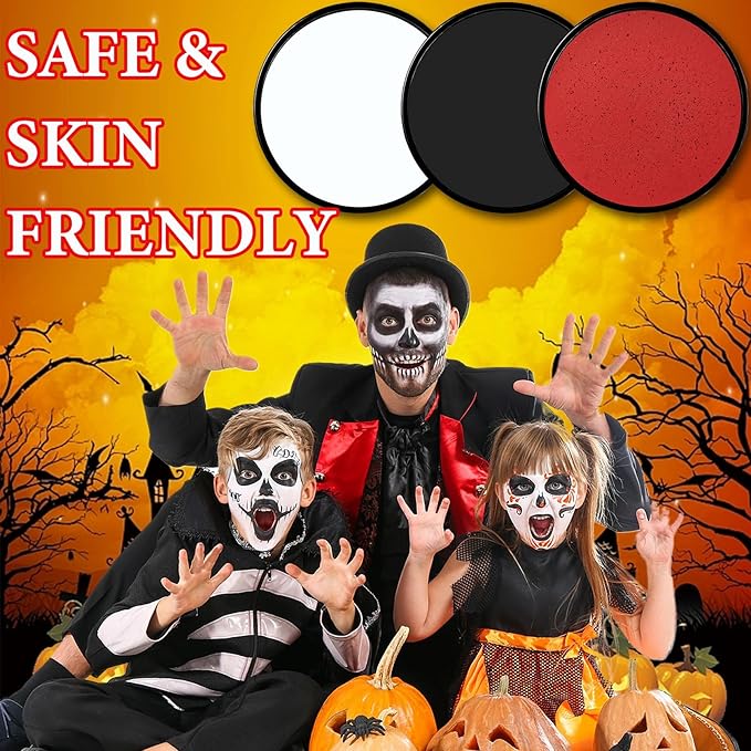 3 Pcs Halloween Face Paint Special Effects Makeup