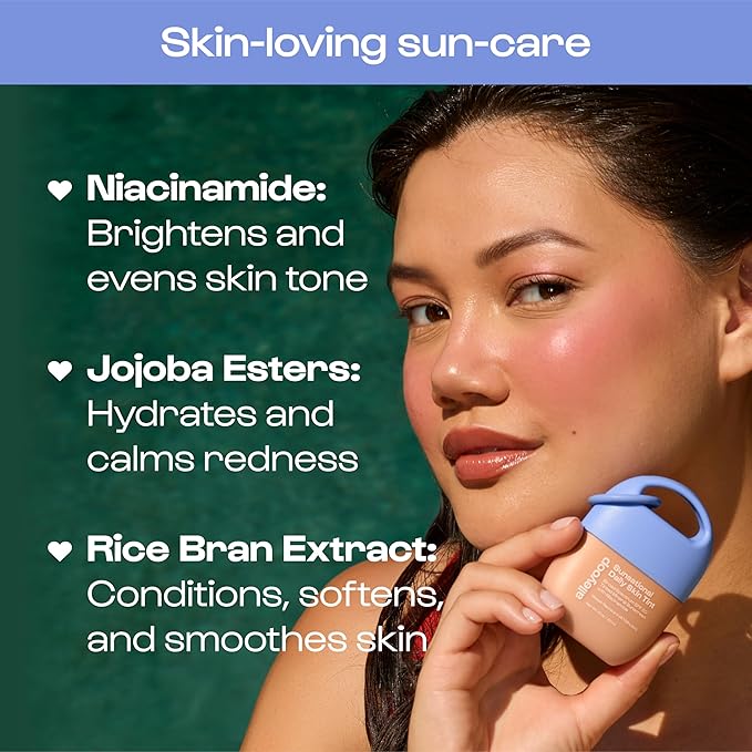 Alleyoop Sunsational Tinted Moisturizer SPF 50 for Face Broad Spectrum – 100% Mineral Face Sunscreen with Jojoba, Hydrating & Soothing Tinted Sunscreen, Vegan & Cruelty-Free (Halo)